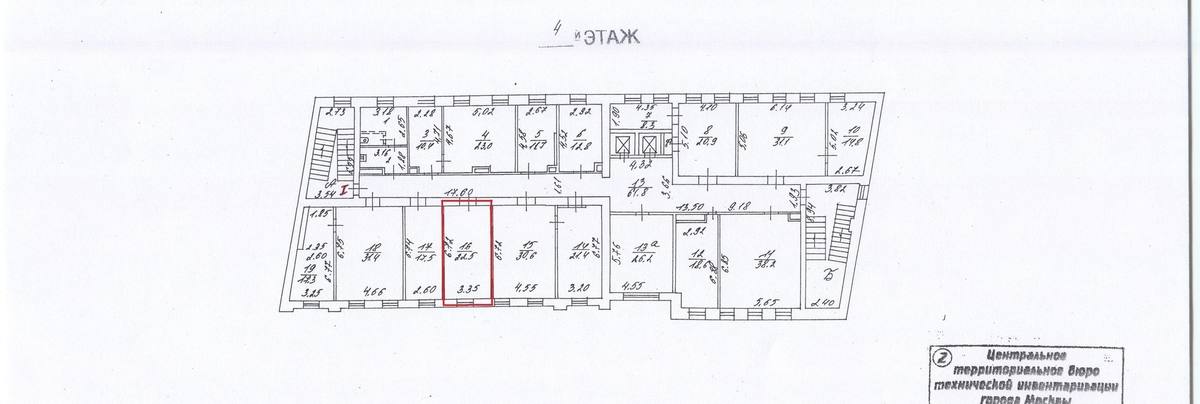 Помещение 22 м²