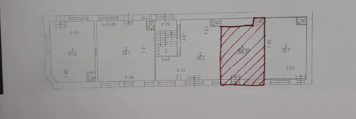 Помещение 35 м²