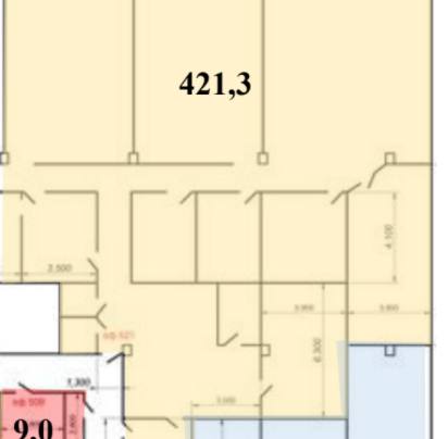 Офис 421 м²