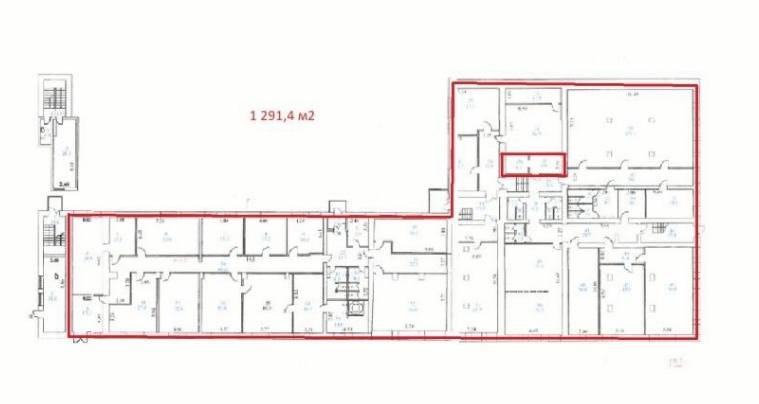 Офис 1 291 м² Офис 1 291 м²