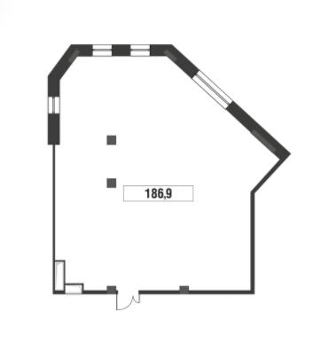 Помещение 186 м²