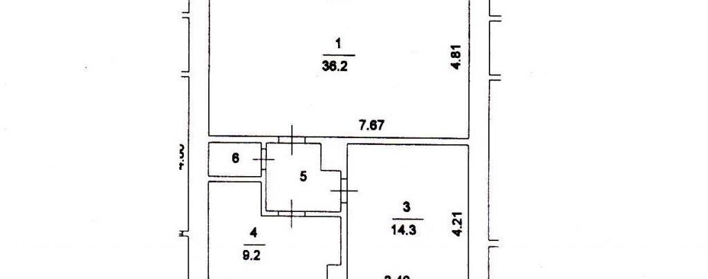 Помещение 68 м²