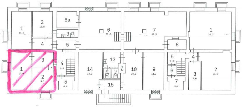 Помещение 33 м²