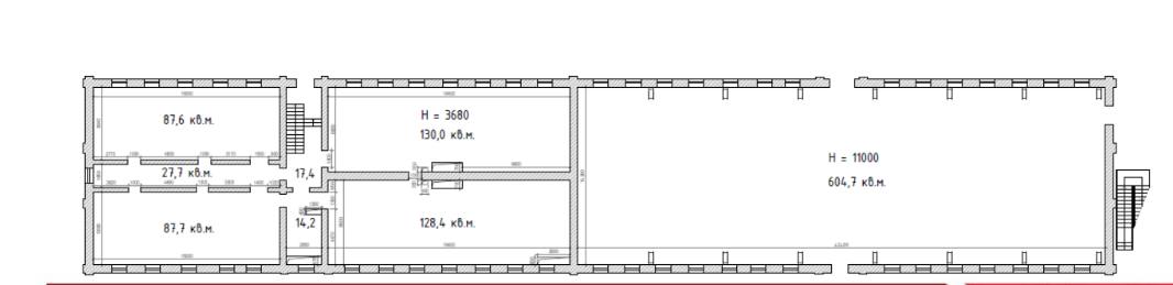 Помещение 1 097 м²