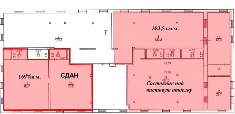 Помещение 169 м²