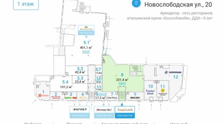 Офис 221 м²