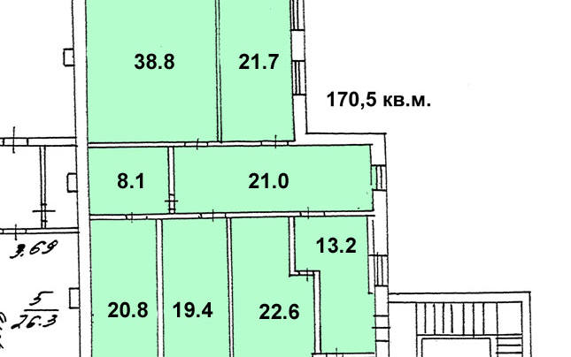 Помещение 170 м²