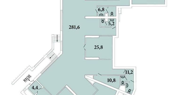 Помещение 519 м²