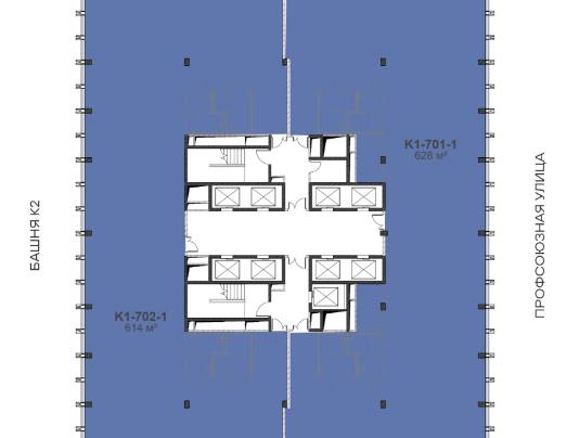 Офис 628 м²