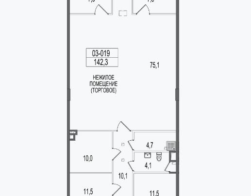 Помещение 142 м²