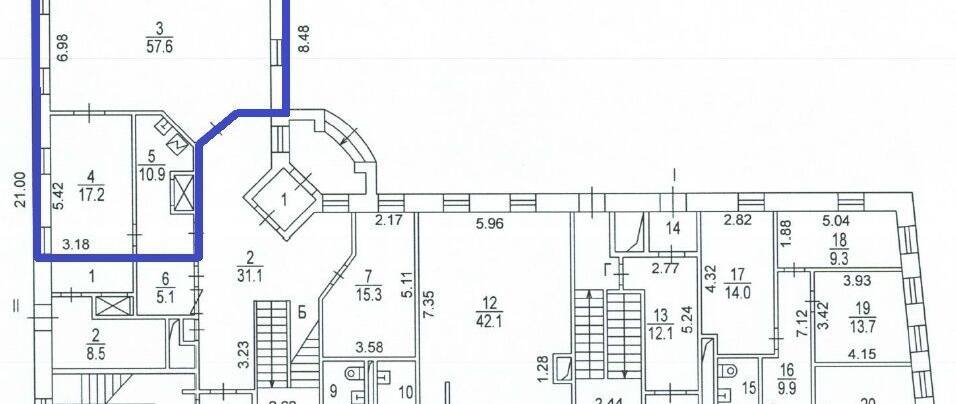 Помещение 85 м²