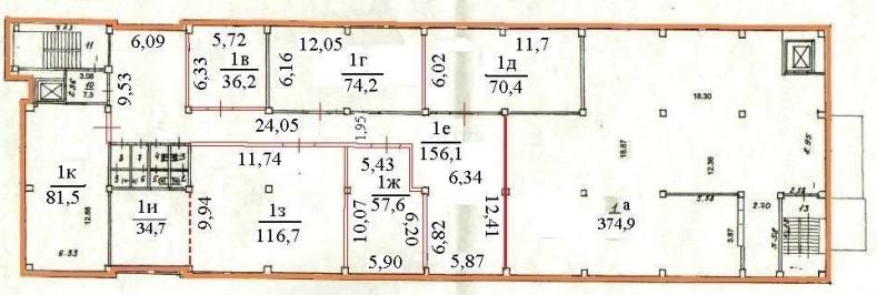 Помещение 1 100 м²