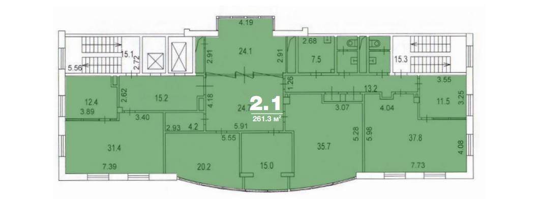 Офис 261 м²