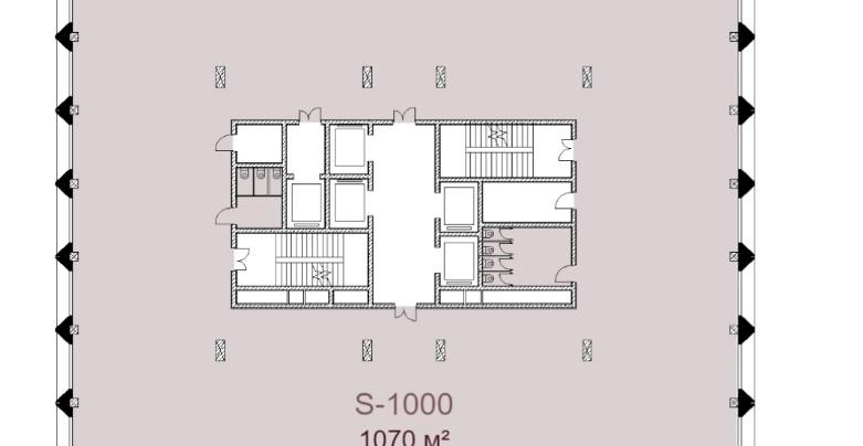 Офис 1 070 м²