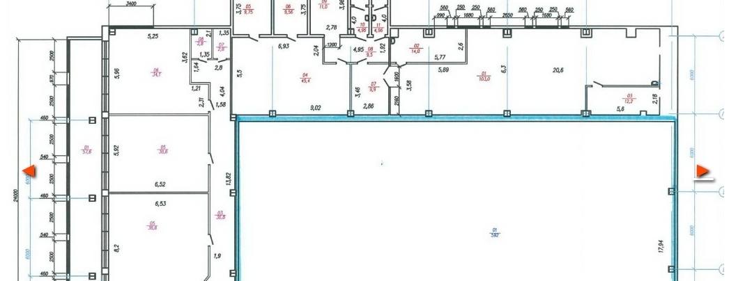 Помещение 1 100 м² Помещение 1 100 м²