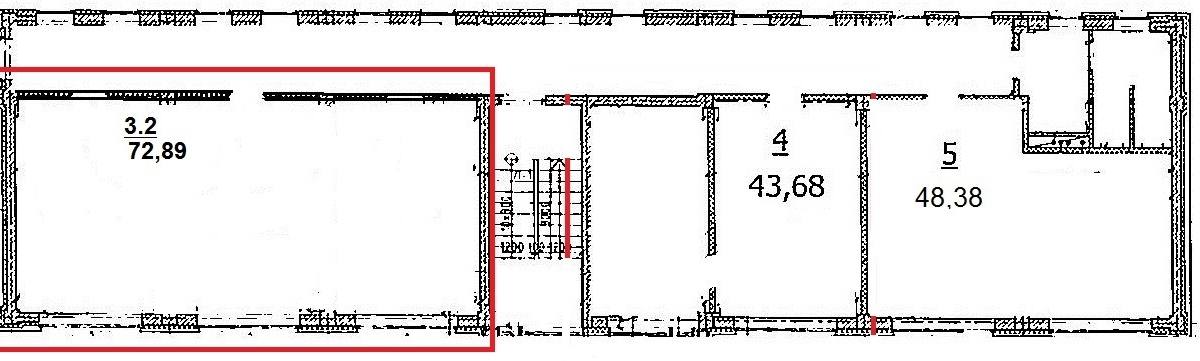 Помещение 72 м²