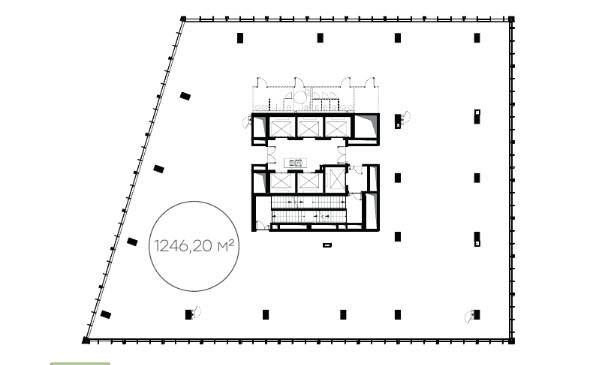 Офис 1 246 м²