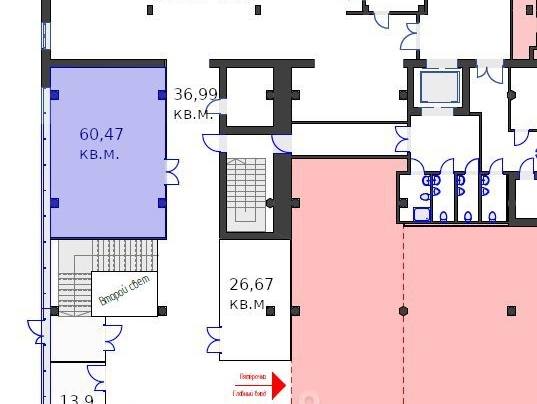 Помещение 60 м²