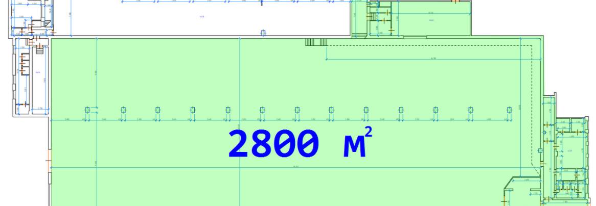 Помещение 2 800 м²