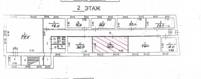 Помещение 40 м²
