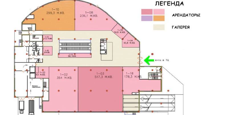 Офис 2 518 м²